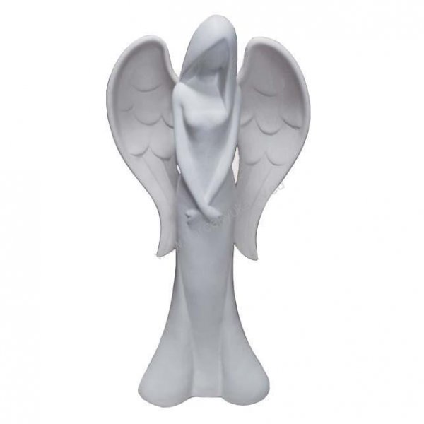 Keramický anděl bílý 34cm