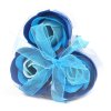 Sada 3 Mýdlových Květů - Svatební modrá