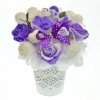Mýdlová kytice - fialovo bílá