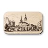 Dřevěná magnetka Žilina - historické centrum a katedrála