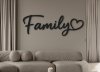 Dřevěný nápis na zeď – Family
