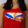 Dámské tílko - Supermanka - červené