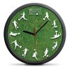 Fotbalové nástěnné hodiny - tichý mechanizmus
