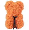 Medvídek z růží - oranžový 22 cm