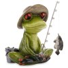 Keramická žabka - Rybář