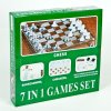 7 v 1 společenské hry - Šachy, domino, dáma, karty, kostky,...
