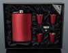 Souprava BURGUNDY placatka 240 ml + 4ks štamprliček 30 ml