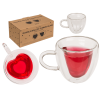 Dvojstěnný termo pohár srdce – set 2 ks