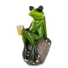 Keramická žabka s pivem