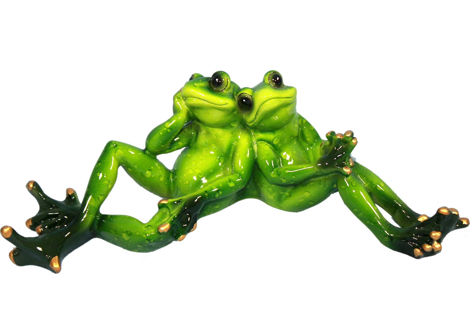 Keramické žabky – zamilovaný pár odpočívá